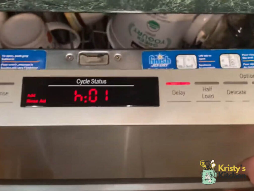 Bosch Dishwasher Pauses Mid Cycle and Displays Lights