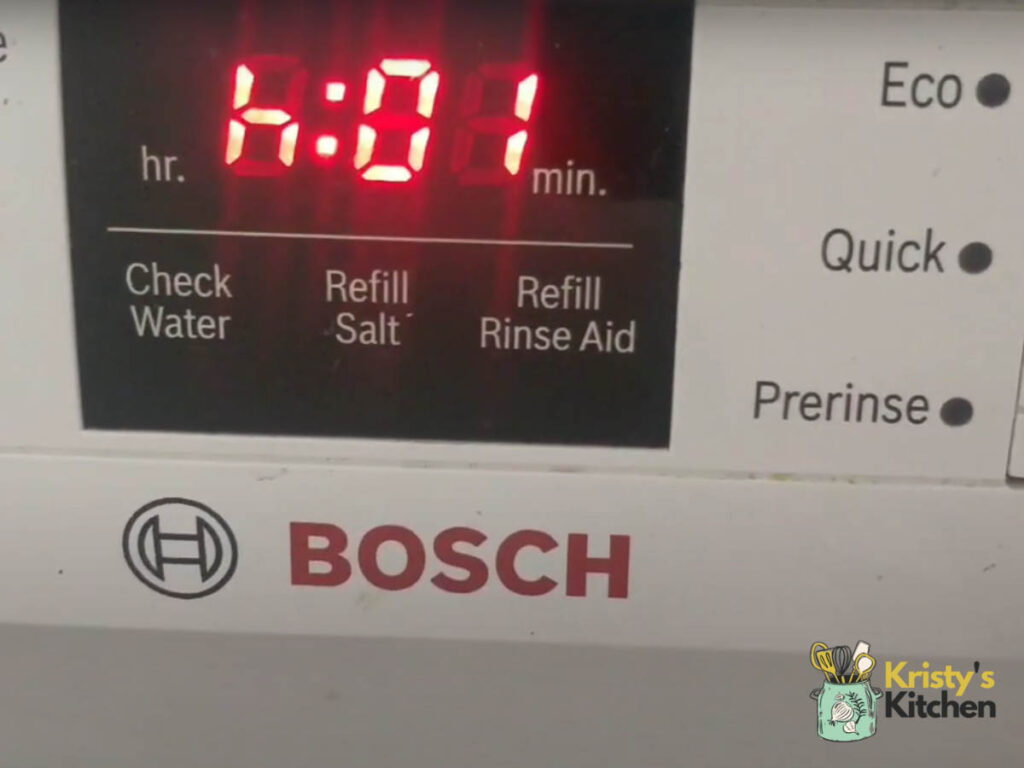 What Does H01 Mean On A Bosch Dishwasher